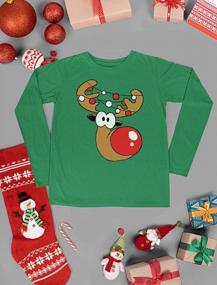 img 1 attached to Tstars Men'S Reindeer Long Sleeve Holiday Shirt - Ugly Christmas Sweater Style For Xmas