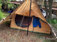 img 1 attached to 🏕️ OneTigris Bulwark Camping Tarp: Waterproof Bushcraft Shelter, Lightweight Hammock Rain Fly Portable Anti UV - 12.8ft x 9.5ft review by Kevin Griffin