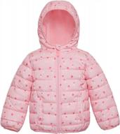 rokka&rolla lightweight baby puffer jacket for girls - winter coat for newborns, toddlers, and kids (18-24m, 2t-4t) logo
