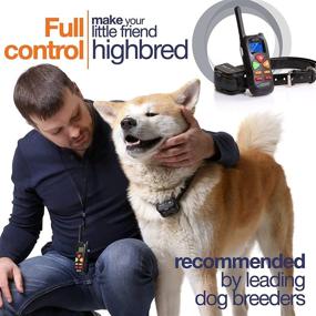 img 3 attached to 🐾 Dog Training Shock Collar - Remote Control Electric Collar 1000 ft Range - Rechargeable & Upgraded IP67 Waterproof Collar for Large, Medium, Small Dogs - 3 Training Modes Included