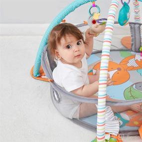 img 2 attached to 👶 WYSWYG Baby Play Mat & Kick Piano Gym: Interactive Activity Center for Infants and Toddlers (0-6-12 Months)