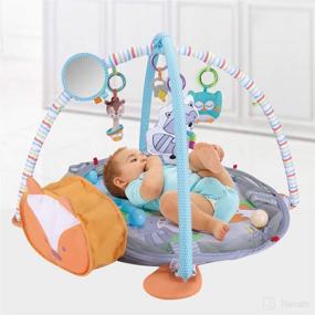 img 3 attached to 👶 WYSWYG Baby Play Mat & Kick Piano Gym: Interactive Activity Center for Infants and Toddlers (0-6-12 Months)
