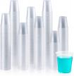 vplus 2000 pack: disposable 3 oz clear plastic drinking cups - ideal for mouthwash, tasting & sampling purposes logo