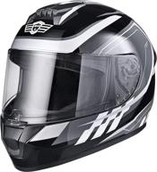 🏍️ ahr lightweight ahr run-f3 dot approved full face motorcycle helmet for street bike touring and racing (black, small) логотип