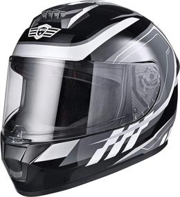 img 4 attached to 🏍️ AHR Lightweight AHR RUN-F3 DOT Approved Full Face Motorcycle Helmet for Street Bike Touring and Racing (Black, Small)