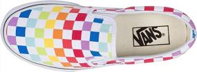 img 2 attached to 🌈 Stylish Vans Authentic Sneaker Checkerboard Rainbow - Own the Rainbow!