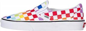 img 3 attached to 🌈 Stylish Vans Authentic Sneaker Checkerboard Rainbow - Own the Rainbow!