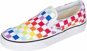 img 4 attached to 🌈 Stylish Vans Authentic Sneaker Checkerboard Rainbow - Own the Rainbow!