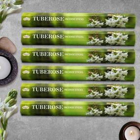 img 2 attached to Shubhkart Tuberose Incense Sticks - Pack Of 120 For Long-Lasting Fragrance