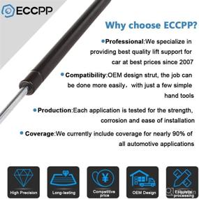 img 2 attached to Rear Window Glass Lift Supports Struts Shocks for 2002-2007 Jeep Liberty - Set of 2 by ECCPP