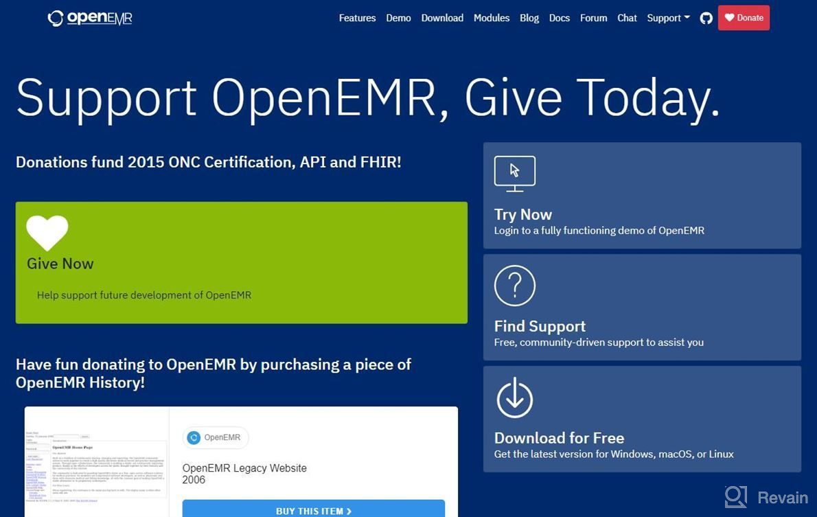 картинка 1 прикреплена к отзыву OpenEMR от Carlos Phillips