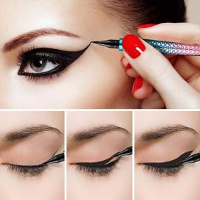 img 2 attached to Waterproof Quick-Drying Super Slim Black Liquid Eyeliner