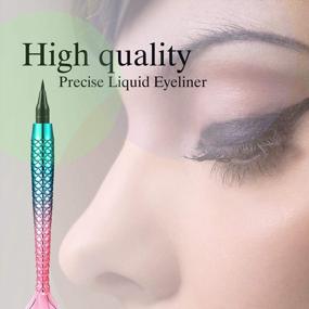 img 1 attached to Waterproof Quick-Drying Super Slim Black Liquid Eyeliner