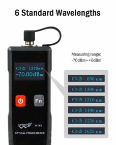 img 2 attached to Fiber Optic Cable Tester: Wintact Portable Micro-Optical Power Meter -70DBm To +6DBm, Universal Interface FC/SC/ST, 6 Standard Wavelengths 850/1300/1310/1490/1550 /1625Nm