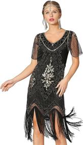 img 4 attached to 👗 Roaring Dresses for Women: Metme Cocktail Flapper Attire