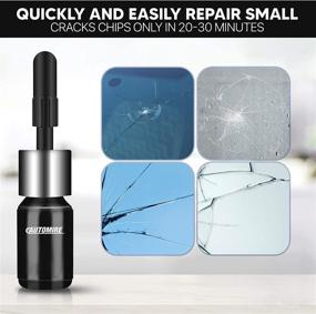 img 1 attached to 💥 Efficient AUTOMIRE Automotive Nano Glass Repair Fluid Kit (2PCS): Comprehensive Car Windshield and Screen Crack Repair Set