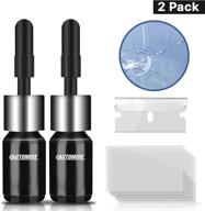 💥 efficient automire automotive nano glass repair fluid kit (2pcs): comprehensive car windshield and screen crack repair set логотип