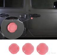 jecar exterior trim kit door lock trim cover exterior accessories for jeep wrangler 2018-2022 jl jlu &amp логотип