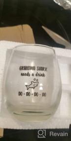 img 5 attached to Libbey Stemless Wine Glass With Funny Saying For Brother Shark - Perfect Gift For Him On Birthday, Christmas, Or Any Occasion