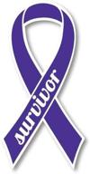 show your support with a heavy duty waterproof violet hodgkins lymphoma and testicular cancer survivor ribbon car magnet decal логотип