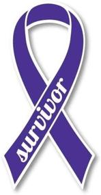 img 4 attached to Show Your Support with a Heavy Duty Waterproof Violet Hodgkins Lymphoma and Testicular Cancer Survivor Ribbon Car Magnet Decal