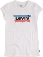 levis little batwing t shirt metallic - girls' tops, tees & blouses logo