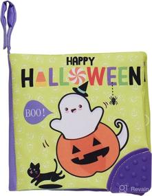 img 3 attached to 📚 Baby Starters Magic Years Soft Activity Book with Teether, Tabs, and Strap – Happy Halloween Edition, 5 inches