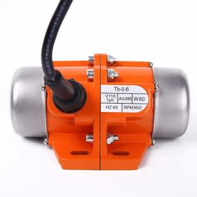 img 4 attached to Powerful 60W Single Phase Concrete Vibrator Motor For Shaker Tables - High Frequency 3600Rpm Vibration, Aluminum Alloy Build, AC 110V, Ideal For Smooth Concrete Pouring