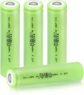 ⚡️ 4/3a 3800mah ni-mh rechargeable batteries (4-pack, flat top, 1.2v) логотип