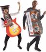 rock the 80s this halloween with sunburst guitar and mixtape couple costume logo