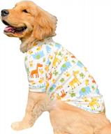 milumia pet cute cartoon print pajamas for medium large dogs shirts pet clothes outfits multicolor xx-large logo