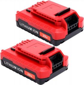 img 3 attached to High-Quality Replacement Battery And Charger For Porter Cable 20V Lithium Ion Tools - Compatible With PCC692L And PCC680L Models
