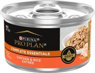 куриный и рисовый влажный корм для кошек с высоким содержанием белка - purina pro plan (24) 3 унции. банки с выдвижной крышкой логотип