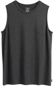 img 2 attached to TomboyX Micromodal High Neck Muscle Tank, свободная посадка для комфорта на весь день (XS-4X)