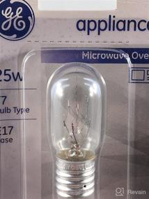 img 1 attached to 🔆 GE 10692 Appliance Microwave Oven Replacement Bulb, 25W, T7, E17 Base, Pack of 6