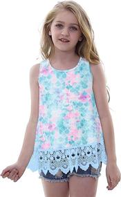 img 4 attached to Outdoor Activity Girls' Clothing: Leopard Sleeveless Tops, Tees & Blouses