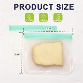 img 3 attached to Meetall Reusable Storage Sandwich Food Durable