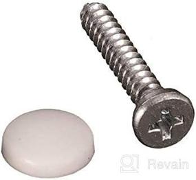 img 1 attached to 🔩 RV Designer H618 Dashboard Screws with Caps - White (14 Pack) for Interior Hardware