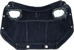 img 2 attached to Stylish United Pups Fashion Jean Jacket for Dogs: Chill Pups Navy Blue, Size 5