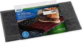 img 3 attached to 🏞️ Enhanced RV Step Rug by Camco - Premium Gray Wrap Around Turf Material (22" x 23")