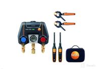 testo 550i kit: app-controlled digital manifold with thermohygrometer and clamp thermometer – ideal for ac, refrigeration systems, and heat pumps with bluetooth connectivity логотип