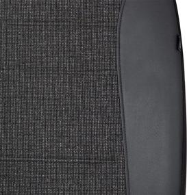 img 1 attached to 🚘 Enhance Your Vehicle's Style and Protection with PIC AUTO Car Seat Covers for Front Seats - Black, Jacquard & PVC Fabric, Interior Cover Set for Most Cars, Trucks, SUVs (4PCS)