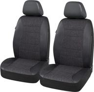 🚘 enhance your vehicle's style and protection with pic auto car seat covers for front seats - black, jacquard & pvc fabric, interior cover set for most cars, trucks, suvs (4pcs) логотип