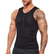 enhance your workout with wonderience sauna suit: men's neoprene sweat vest and adjustable waist trimmer belt logo
