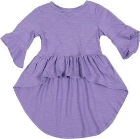 img 1 attached to 👚 Chic and Trendy: Girls' Ruffle Blouses for a Stylish Summer Wardrobe!