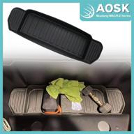 🔒 aoskonology all-weather front trunk mat for mach-e 2021 - rubber cargo liner accessories (no divisor included) logo