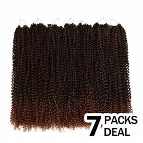 img 3 attached to Get Your Chic Look With Niseyo 7 Pack Passion Twist Hair 24 Inch - Water Wave Crochet Hair For Trendy Butterfly Locs And Bohemian Spring Twist!