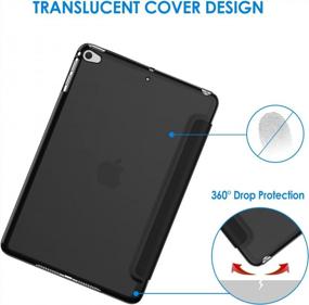 img 1 attached to 📱 JETech Black iPad Mini 5 Case (2019 Model 5th Generation) with Smart Cover, Auto Sleep/Wake