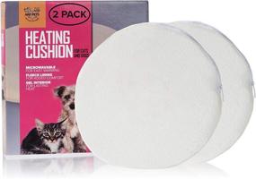 img 4 attached to Arf Pets 2-Pack Microwavable Pet Heating Pad with Self Warming Cat Mat and Cozy Cover Cushion Included