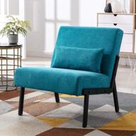 wonline armless accent chair - comfortable backrest, iron legs and soft sponge for a stylish living room experience logo